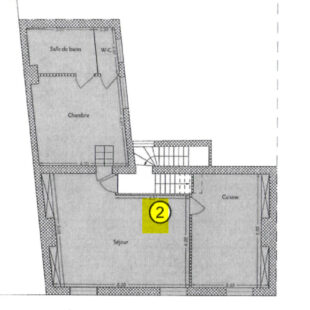 LILLE WAZEMMES – GAMBETTA : Grand T2 transformable en Type 3