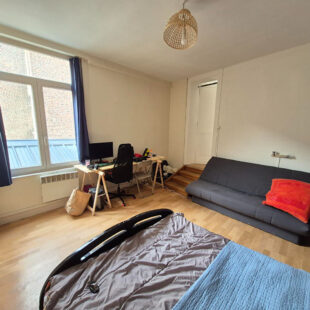LILLE WAZEMMES – GAMBETTA : Grand T2 de 68m² transformable en Type 3
