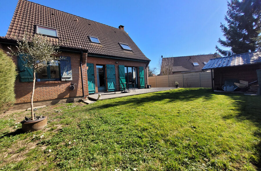 Maison Hallennes Lez Haubourdin INDIVIDUELLE 4 chambres, jardin, garage, grande parking privatif