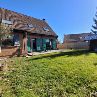 Maison Hallennes Lez Haubourdin INDIVIDUELLE 4 chambres, jardin, garage, grande parking privatif
