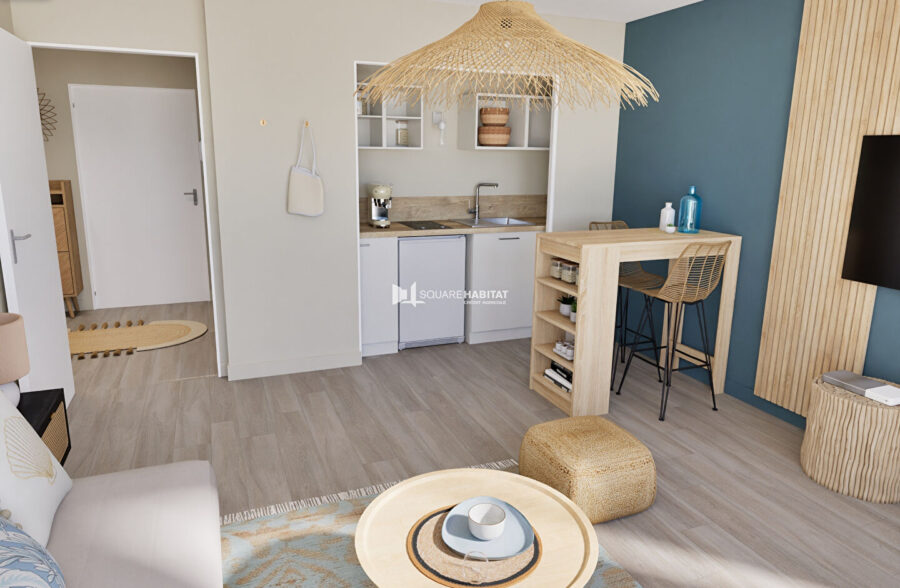 Studio avec balcon  dans le triangle d ‘or !