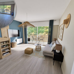 Studio avec balcon  dans le triangle d ‘or !