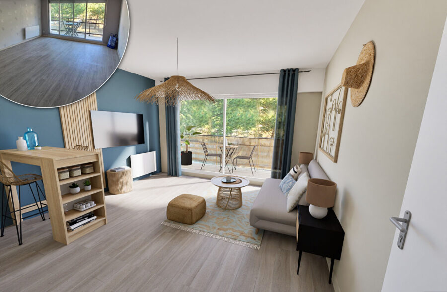 Studio avec balcon  dans le triangle d ‘or !