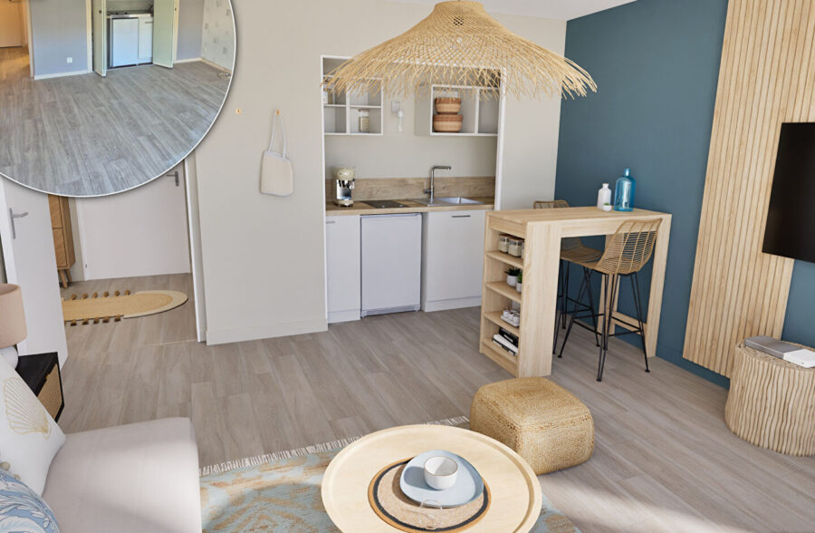 Studio avec balcon  dans le triangle d ‘or !