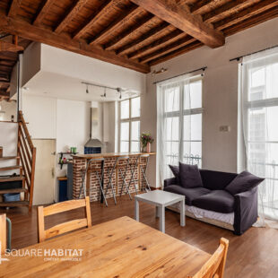 LILLE HYPERCENTRE : SUPERBE T2 LUMINEUX EN DUPLEX AVEC CACHET 40,66M² (47,17M² AU SOL)