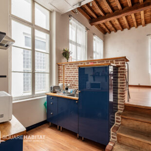 LILLE HYPERCENTRE : SUPERBE T2 LUMINEUX EN DUPLEX AVEC CACHET 40,66M² (47,17M² AU SOL)