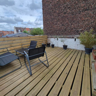 Croix, maison 2 chambres + bureau, terrasse et garage