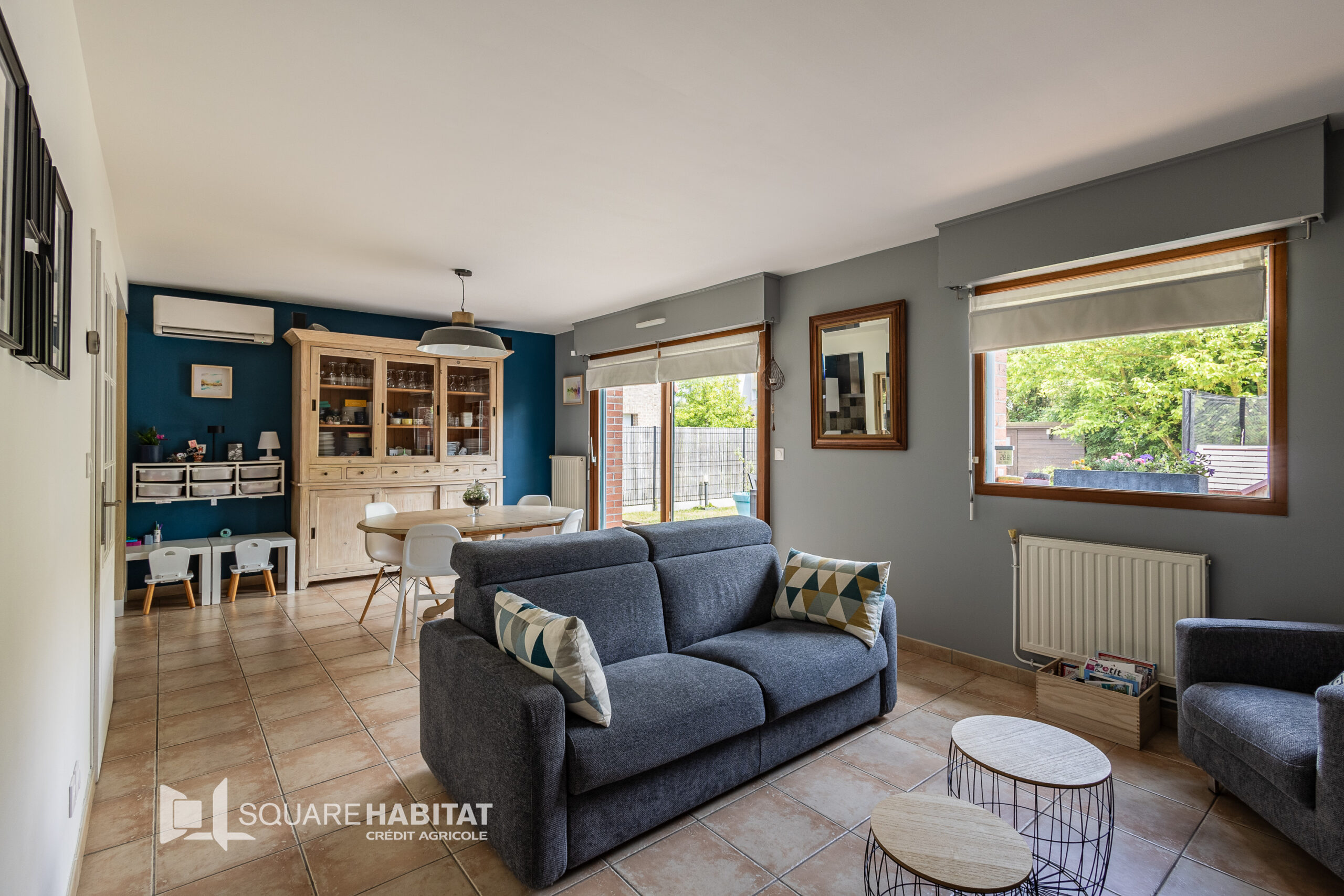 MAISON SEMIE-INDIVIDUELLE EN LOTISSEMENT – 3 CHAMBRES – GARAGE – JARDIN ORIENTÉ SUD