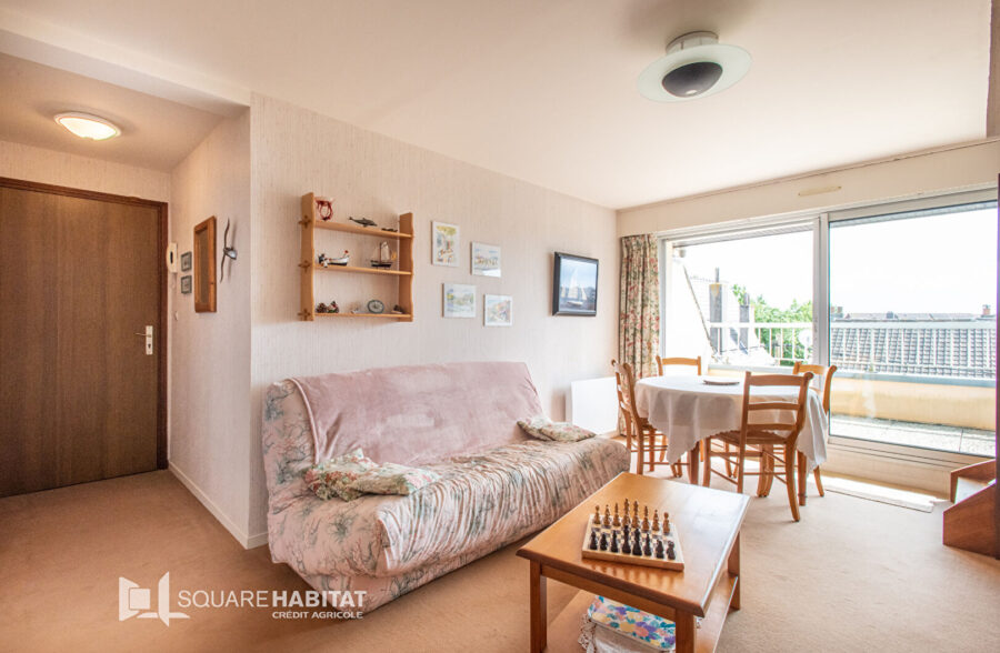 Duplex lumineux à Merlimont-Plage – 2 chambres, terrasse plein sud, parking.
