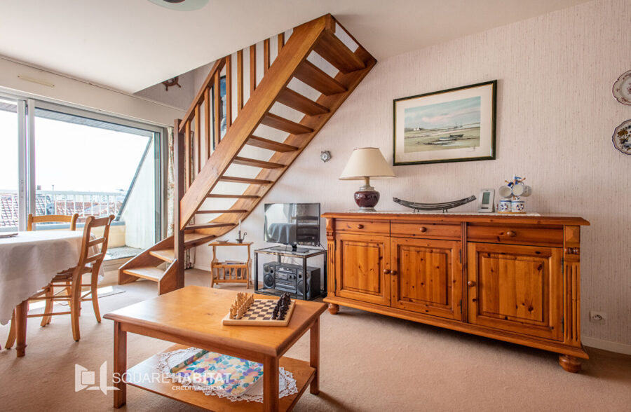 Duplex lumineux à Merlimont-Plage – 2 chambres, terrasse plein sud, parking.