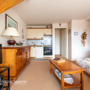 Duplex lumineux à Merlimont-Plage – 2 chambres, terrasse plein sud, parking.
