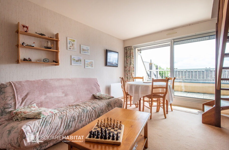 Duplex lumineux à Merlimont-Plage – 2 chambres, terrasse plein sud, parking.
