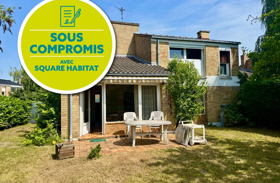 Maison Villeneuve D Ascq 108m2- 4 chambres+ jardin +garage  Sous compromis 