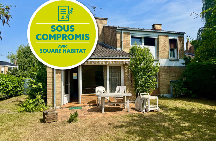 Maison Villeneuve D Ascq 108m2- 4 chambres+ jardin +garage  Sous compromis 