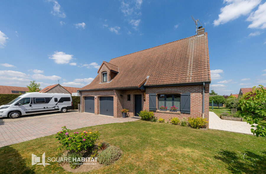 Individuelle 4 chambres + bureau sur Mérignies