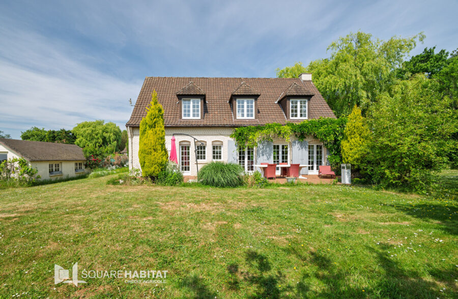Ennetières-en-Weppes Villa de semi plain-pied – 5 chambres et bureau – 2000m² de parcelle