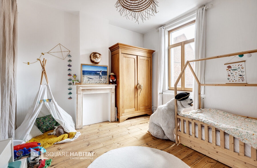 Croix, Maison 125 m², 3 chambres, bureau, 2 SDB et jardin