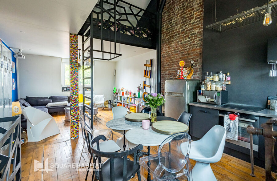 Appartement duplex  “esprit loft ” 2 pièce(s) 63 m2