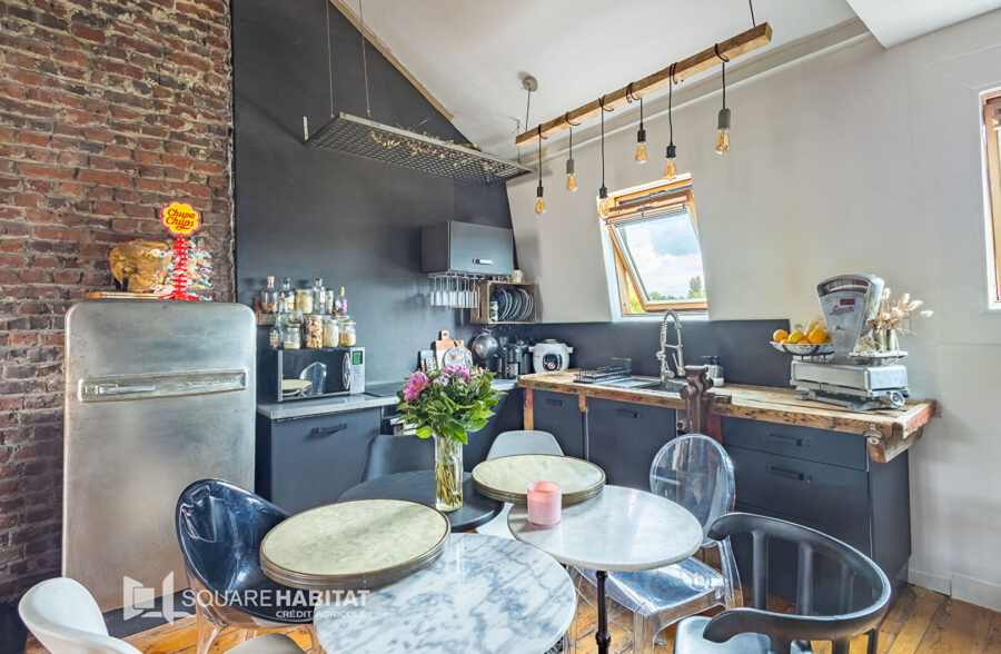 Appartement duplex  “esprit loft ” 2 pièce(s) 63 m2