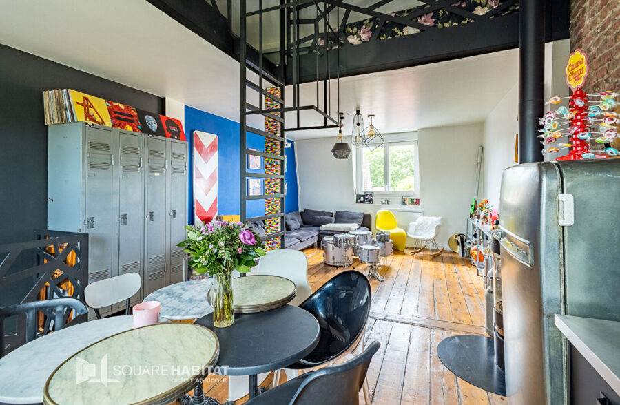 Appartement duplex  “esprit loft ” 2 pièce(s) 63 m2