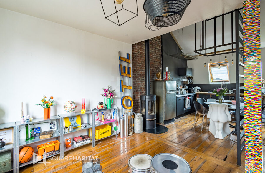 Appartement duplex  “esprit loft ” 2 pièce(s) 63 m2