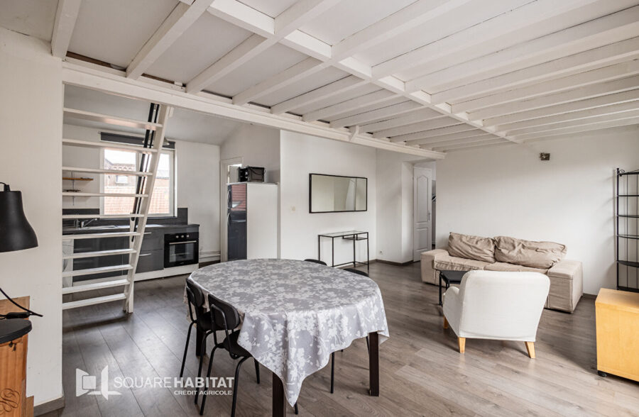 LILLE WAZEMMES : APPARTEMENT TYPE 2 BIS AVEC TERRASSE PRIVATIVE
