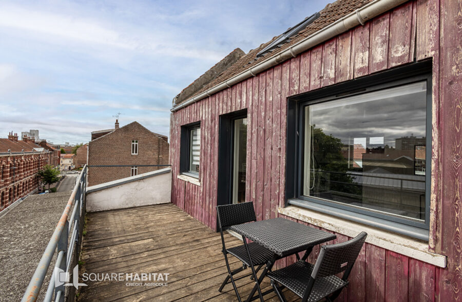 LILLE WAZEMMES : APPARTEMENT TYPE 2 BIS AVEC TERRASSE PRIVATIVE