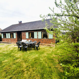 Maison Individuelle plain pied, 3 chambres, sous sol complet, jardin