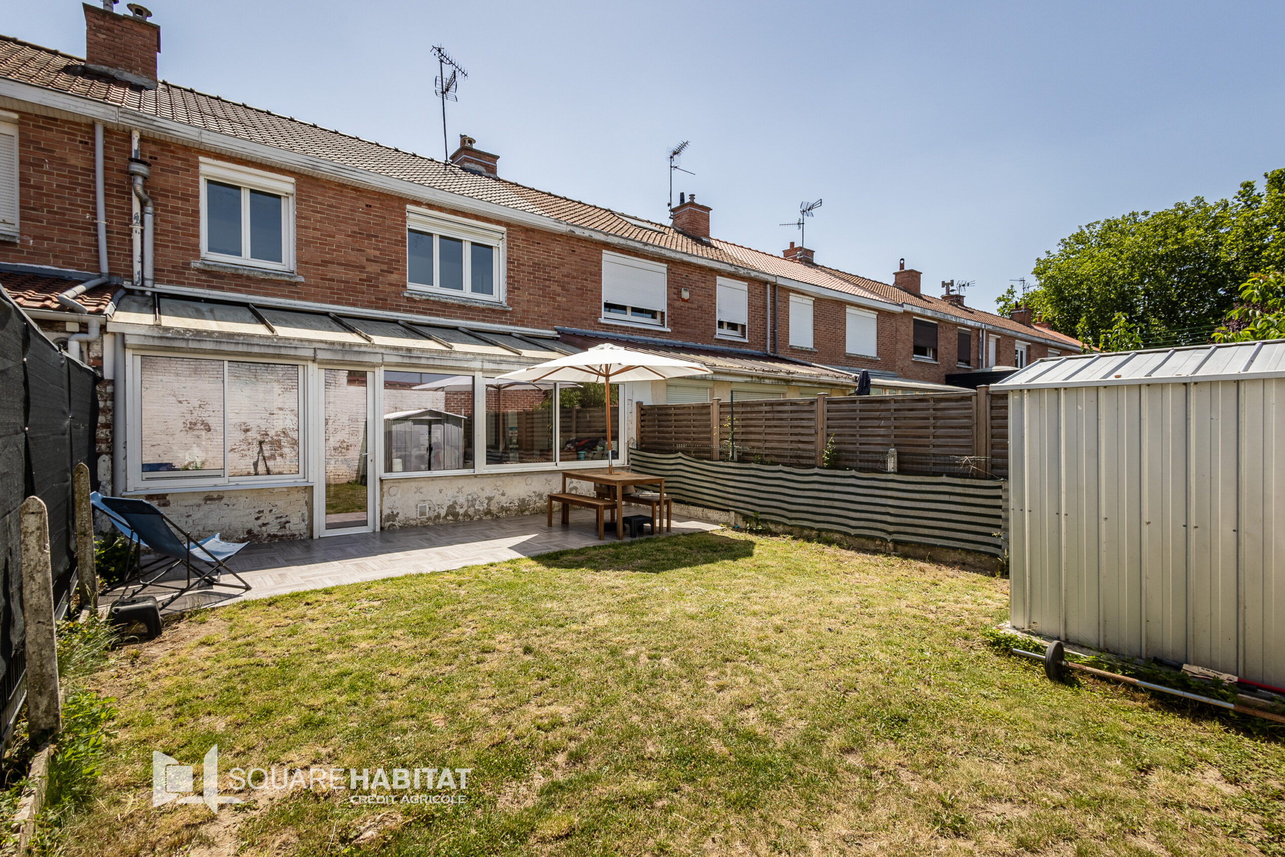EXCLUSIVITE SQUARE HABITAT : MAISON BATIR – 3 CHAMBRES – VERANDA – JARDIN – SECTEUR  DES MARECHAUX – FACHES-THUMESNIL