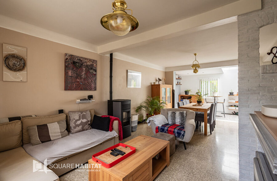 SQUARE HABITAT : MAISON BATIR – 2 CHAMBRES POSSIBILITE D’UNE TROISIEME – EXTENSION – JARDIN – SECTEUR JACQUES BREL