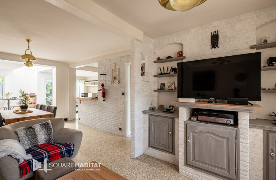 SQUARE HABITAT : MAISON BATIR – 2 CHAMBRES POSSIBILITE D’UNE TROISIEME – EXTENSION – JARDIN – SECTEUR JACQUES BREL
