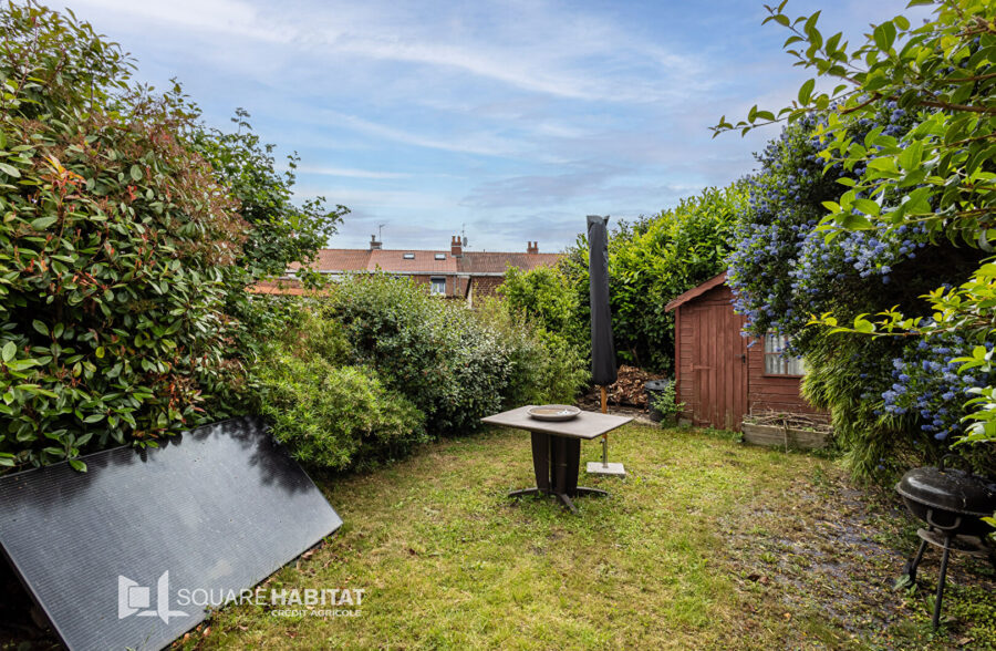 SQUARE HABITAT : MAISON BATIR – 2 CHAMBRES POSSIBILITE D’UNE TROISIEME – EXTENSION – JARDIN – SECTEUR JACQUES BREL