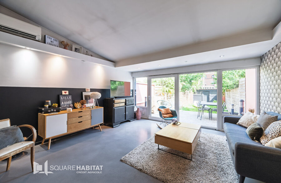 Lambersart – Proche métro et commodités – superbe maison en excellent état avec 3 chambres, grande pièce de vie et jardin