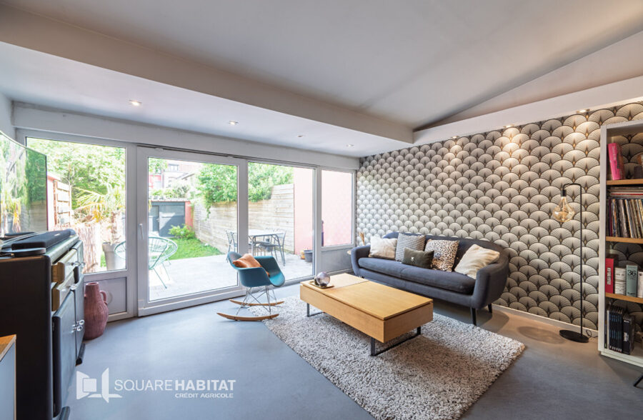 Lambersart – Proche métro et commodités – superbe maison en excellent état avec 3 chambres, grande pièce de vie et jardin