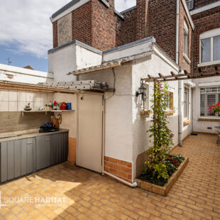 LESQUIN – MAISON – 3 CHAMBRES POSSIBILITE 5 – EXTERIEUR- GARAGE