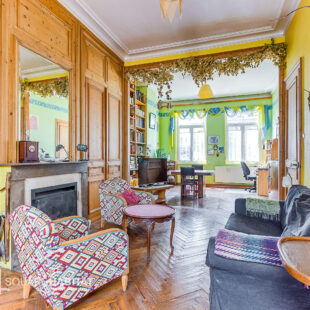 Large maison BOURGEOISE d’environ 170 m2 hab, 4 chambres, 2 sdb, jardin