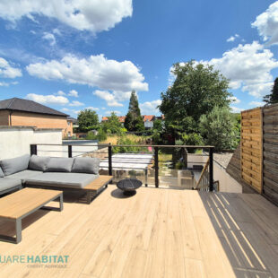 SQUARE HABITAT : MAGNIFIQUE MAISON TYPE 4 – PROCHE QUARTIER DES FLEURS RONCHIN – TERRASSE – JARDIN – GARAGE – CUISINE EXTERIEURE
