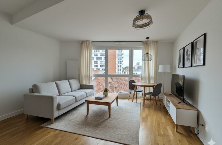 LILLE QUAI DU WAULT : SUPERBE T3 DE 60M² AVEC PARKING SOUS-SOL EN OPTION