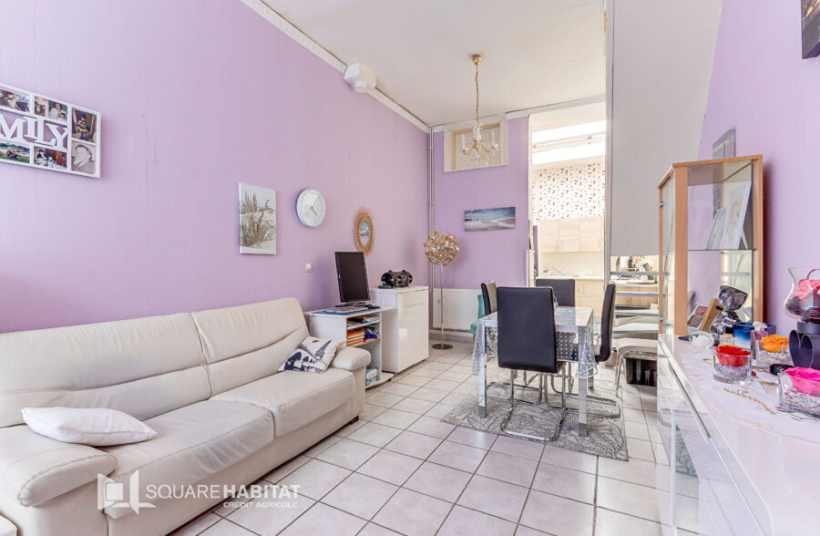 Vente Maison de ville 79 000€ FAI !!! EN EXCLUSIVITÉ – ROUBAIX  Square Habitat Crédit Agricole Roubaix