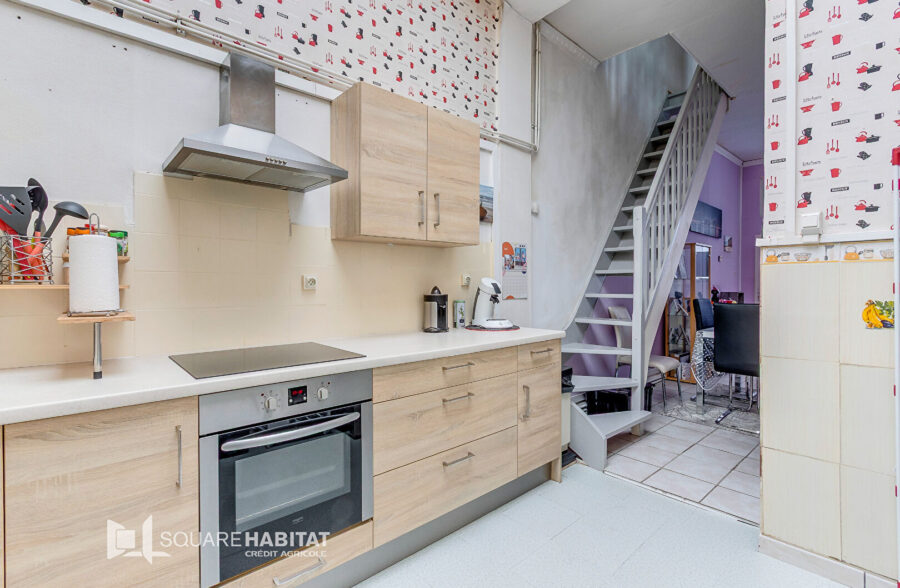Vente Maison de ville 79 000€ FAI !!! EN EXCLUSIVITÉ – ROUBAIX  Square Habitat Crédit Agricole Roubaix