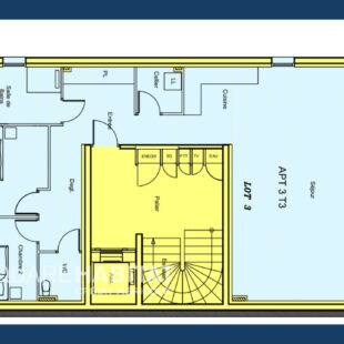 Appartement T3  85.57 m2 Stella plage