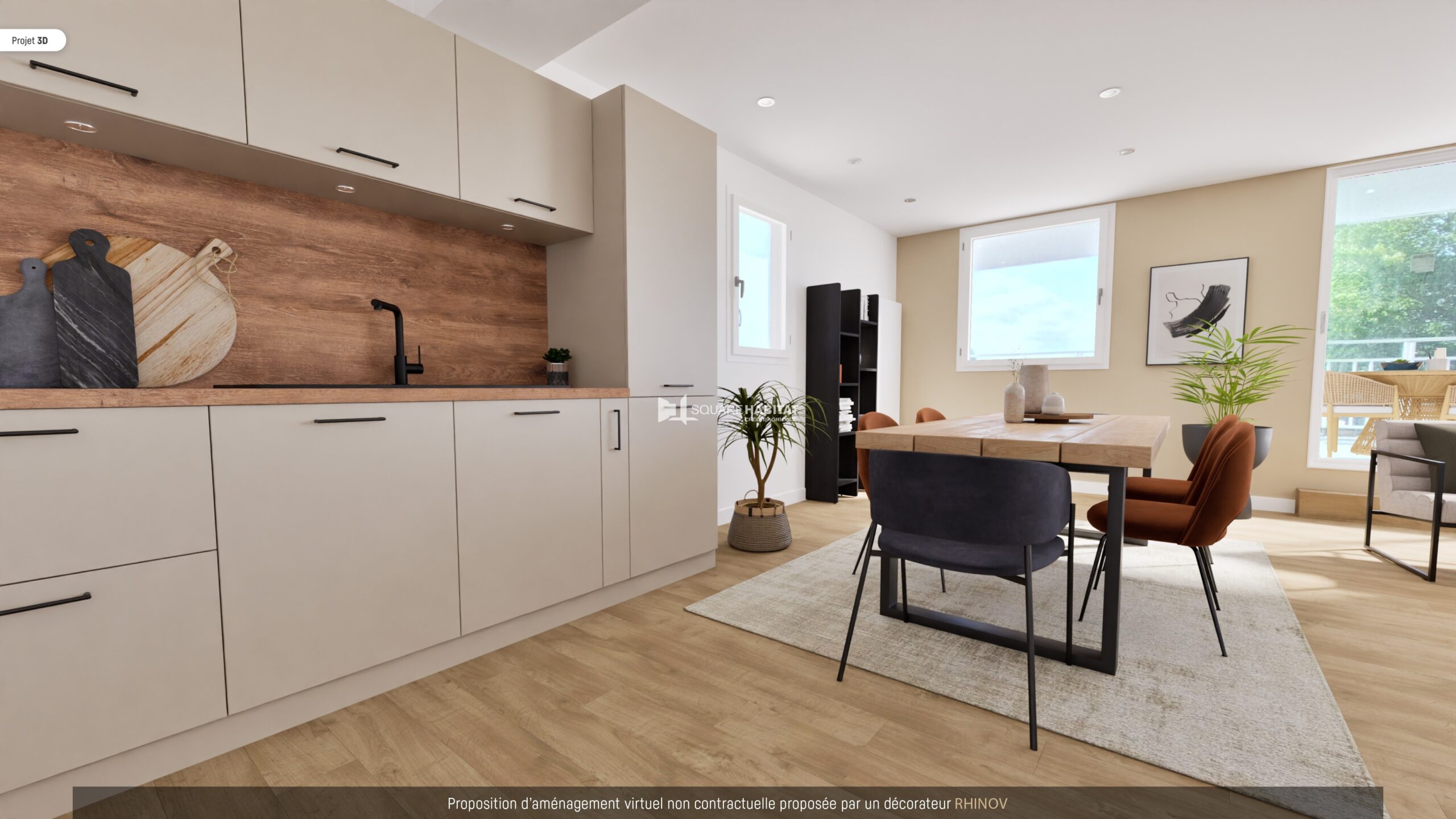 Appartement neuf T3  85.57 m2 Stella plage