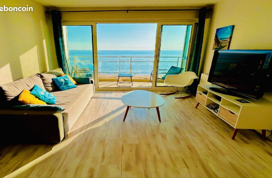 Appartement T3 rénové, superbe vue mer à Merlimont-Plage.