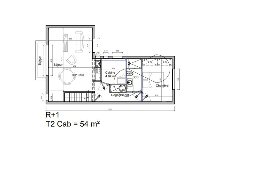 Appartement T3 rénové, superbe vue mer à Merlimont-Plage.