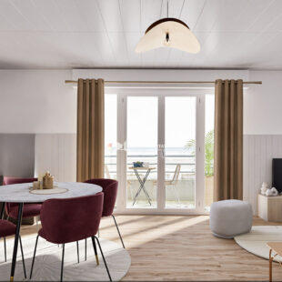 Appartement T3 rénové, superbe vue mer à Merlimont-Plage.