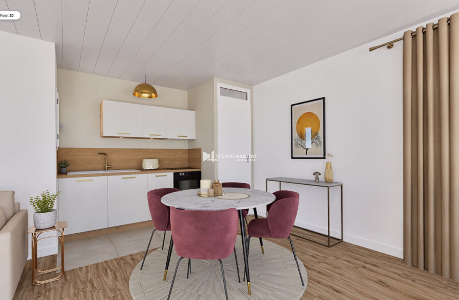 Appartement T3 rénové, superbe vue mer à Merlimont-Plage.