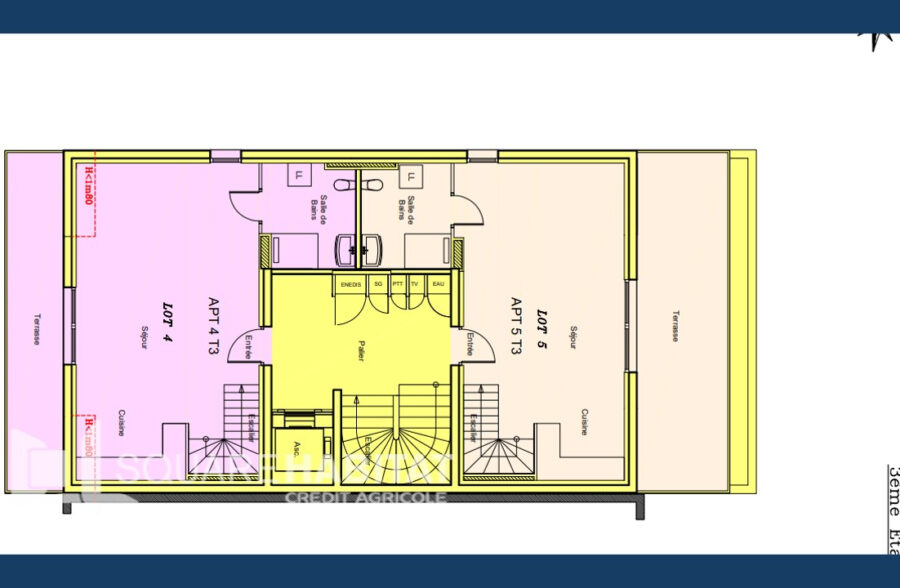 Appartement T2 Duplex 60.12 m2 Stella Plage
