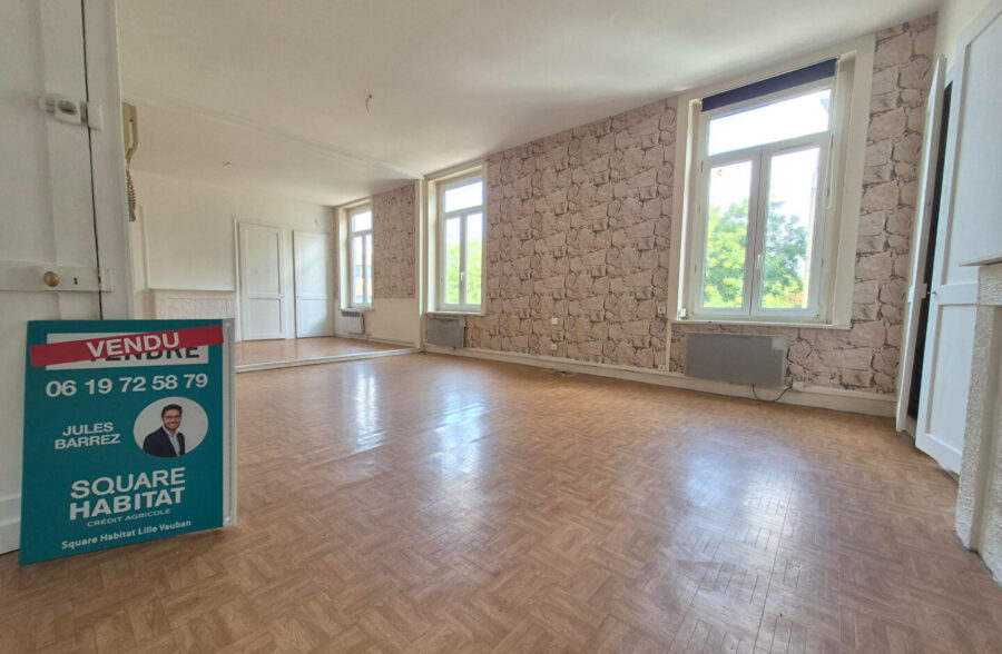LILLE WAZEMMES – GAMBETTA : Grand T2 de 68m² transformable en Type 3  Sous compromis 