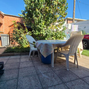 Maison semi-individuelle avec 3 chambres, jardin, garage