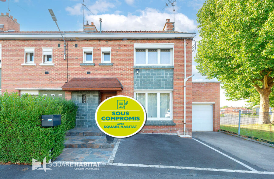 MAISON SEMIN-INDIVIDUELLE AVEC GARAGE  Sous compromis 